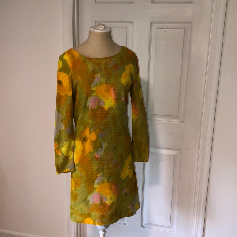 Vintage Krist San Francisco MCM Print Mini Dress